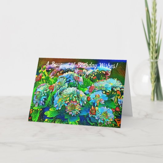 Artsy Garden Anniversaire des voeux Carte d'annive (Devant)
