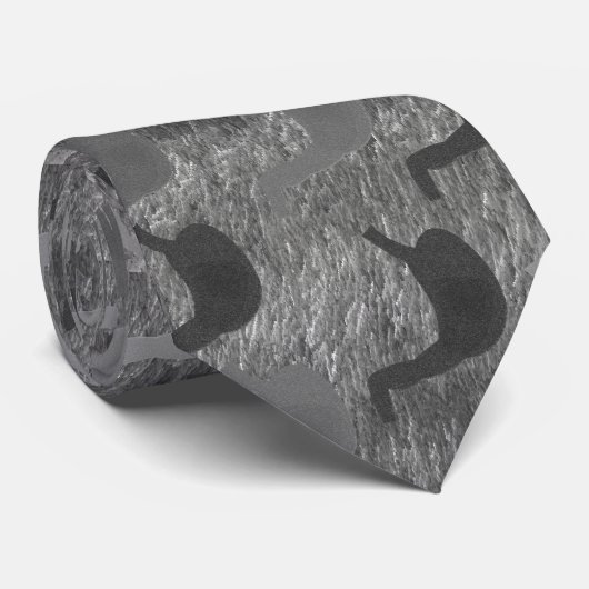 Artsy Gastroenteroloog Stropdas in grijs (Opgerold)