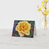 Artsy Gele Roos uit Gertie's Tuin Kaart (Gele Bloem)