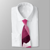 Artsy Girly Roze Bourgondische penseelstreek Colla Stropdas (Gebonden)