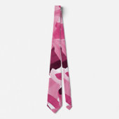 Artsy Girly Roze Bourgondische penseelstreek Colla Stropdas (Voorkant)