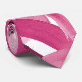 Artsy Girly Roze Bourgondische penseelstreek Colla Stropdas (Opgerold)