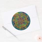 Artsy Glassy Kleurrijke Mandala Sticker (Envelop)