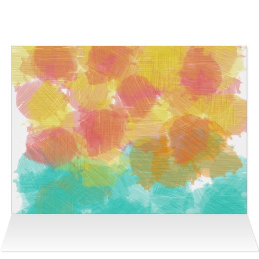 Artsy Gouache Mariage d'aquarelle Numéro de tablea (Intérieur Horizontal (haut))