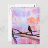 Artsy Grackle Briefkaart (Voorkant / Achterkant)