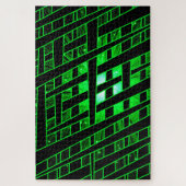 Artsy Green Design Puzzle (Vertical)