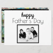 Artsy Happy Vaderdag-fotokaart (Voorkant / Achterkant)