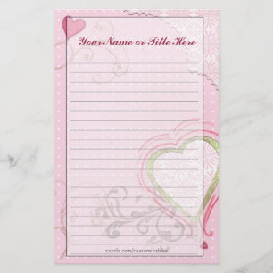 Artsy Heart Stationery Briefpapier