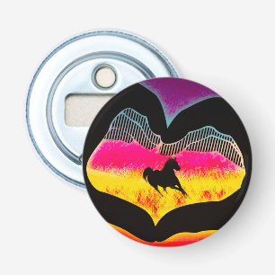 Artsy Horse Button Flesopener
