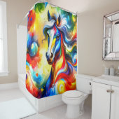 Artsy Horse Douchegordijn (In situ)