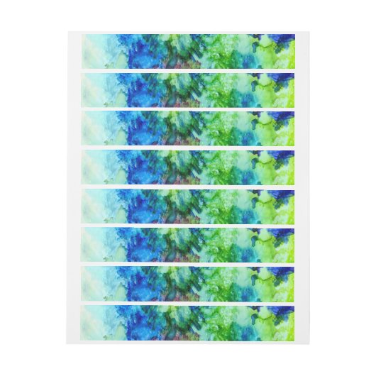 Artsy inky scashy wraparound étiquette (Feuille)