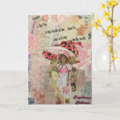 Artsy, inspirerend kaart (Gele Bloem)