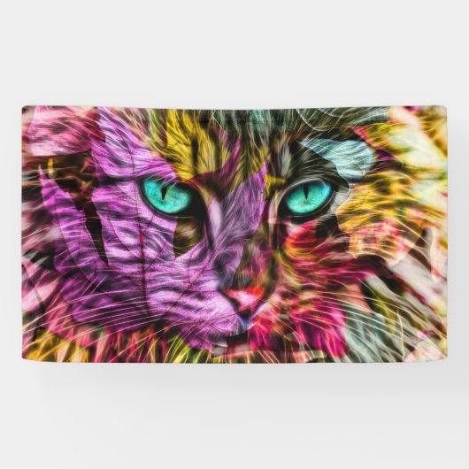 Artsy Kitty Cat Spandoek (Horizontaal)