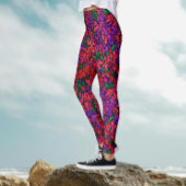 Artsy Kleurrijke Planten Botanische Bloemen Waterv Leggings