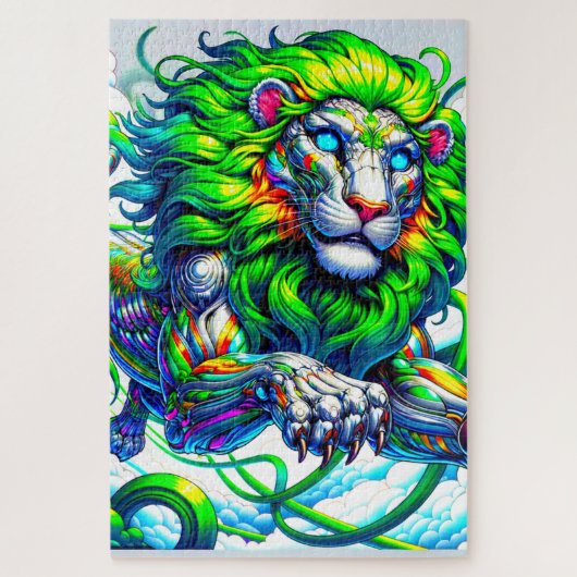 Artsy Lion Legpuzzel (Verticaal)