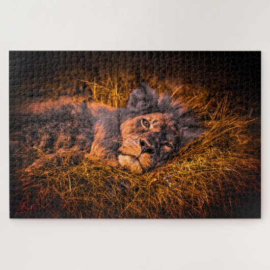Artsy Lion Legpuzzel (Horizontaal)