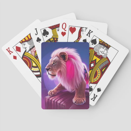 Artsy Lion Pokerkaarten (Achterkant)