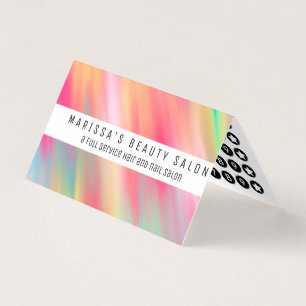 Artsy Neon Pink Yellow Abstract Moderne penseelstr Visitekaartjes