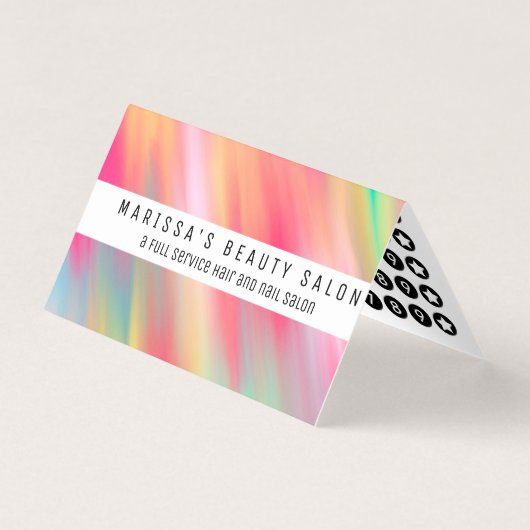 Artsy Neon Pink Yellow Abstract Moderne penseelstr Visitekaartjes (Voorkant)