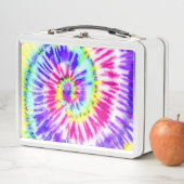 Artsy Neon Rainbow Tie Dye Waterverf Patroon (In situ)