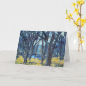 Artsy Night Fantasy Forest Art Note Kaart (Gele Bloem)