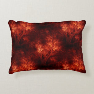 Artsy Oranje bomen Decoratief Kussen