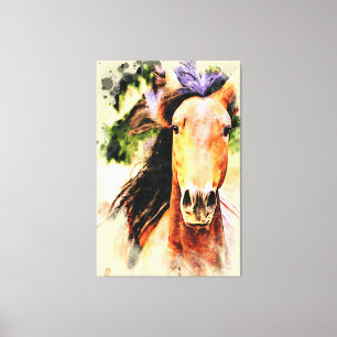 *~* Artsy Paard Equine AR22 Artistieke Canvas Prin Afdruk
