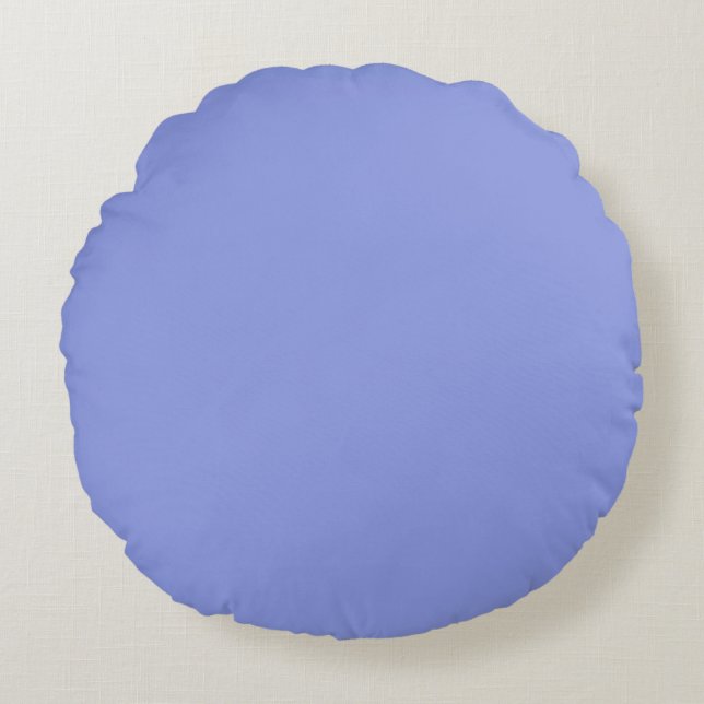 Artsy Periwinkle Rond Kussen (Voorkant)
