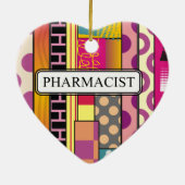 Artsy Pharmacist Gifts Keramisch Ornament (Achterkant)