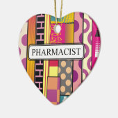 Artsy Pharmacist Gifts Keramisch Ornament (Links)
