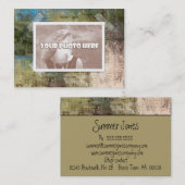 Artsy Photo Lijst Biz Card Visitekaartje (Voorkant / Achterkant)