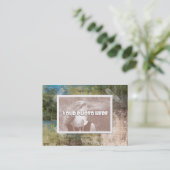 Artsy Photo Lijst Biz Card Visitekaartje (Staand voorkant)