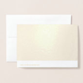 Artsy Pineapple Pattern Gold Folie Dank u kaart (Met envelop)