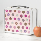 Artsy Pink Sprinkle Donuts Waterverf Patroon (In situ)