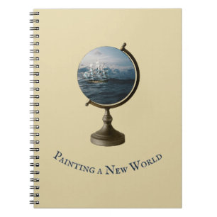 "Artsy Quote" Wereldbol van Endless Horizons Colla Notitieboek