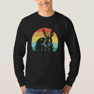 Artsy Rabbit Design Rabbit Retro Sunset T-shirt