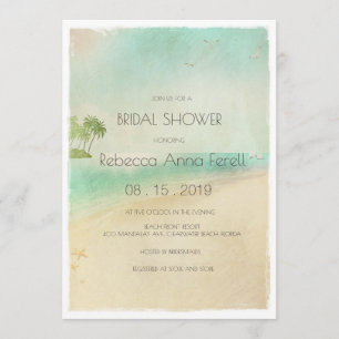 Artsy Retro Peaceful Beach Vrijgezellenfeest Kaart