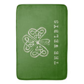 Artsy Shamrock Personalized Irish Home Decor Badmat (Voorkant Verticaal)