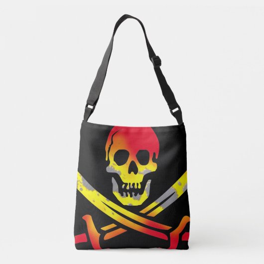 Artsy Skull Crossbody Tas (Achterkant)