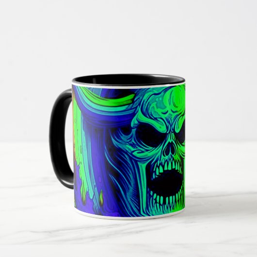 Artsy Skull Mok (Voorkant links)