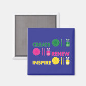 Artsy Spring Knolling Magnet (Recto/Verso)