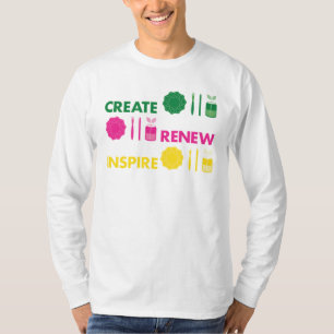 Artsy Spring Knolling T-shirt met lange mouwen