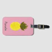 Artsy Summertime Pineapple Bagagelabel (Voorkant (horizontaal))