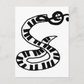 Artsy-toetsenbord en Treble Clef Snake Art Briefkaart (Voorkant)