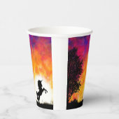 Artsy Unicorn Papieren Bekers (Rechts)