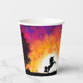 Artsy Unicorn Papieren Bekers (Voorkant)