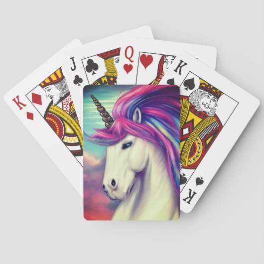 Artsy Unicorn Pokerkaarten (Achterkant)
