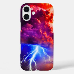 Artsy Verlichting Storm Telefoonhoes iPhone 16 Plus Hoesje