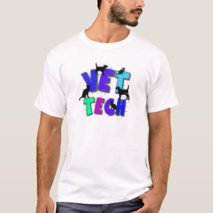 Artsy Vet Tech Gifts, Unieke artiest getekend desi T-shirt
