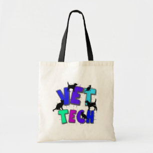 Artsy Vet Tech Gifts, Unieke artiest getekend desi Tote Bag